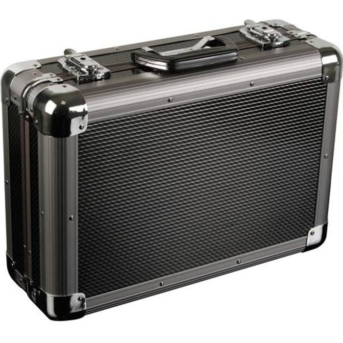Valise doutillage - Coins arrondis - Aluminium - Gris - 405x275x140mm