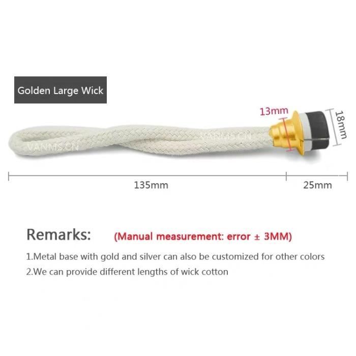 Coton Huile Lampe à Alcool Mèche Chauffage Outils Remplacement Accessoires