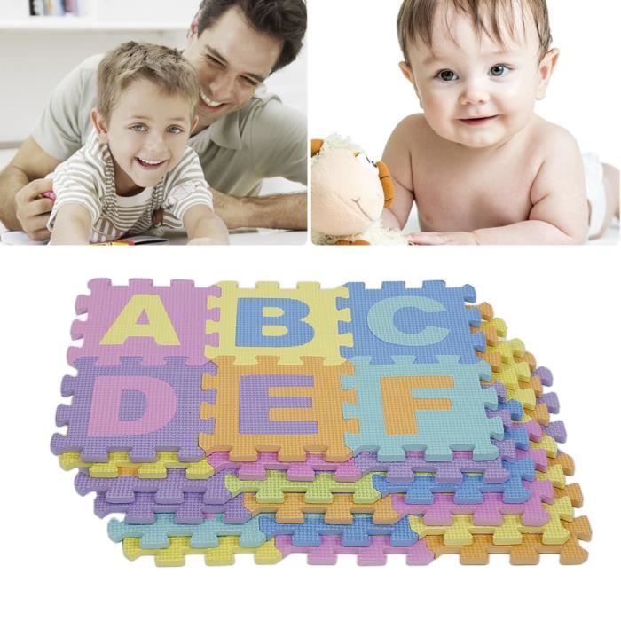 Wflashsale Tapis De Jeu De Bébé De Tapis De Puzzle De Bébé avec Le Tapis De La Barrière 23Pcs De Mousse Remplissant De Verrouillage des Jouets Rampants A 