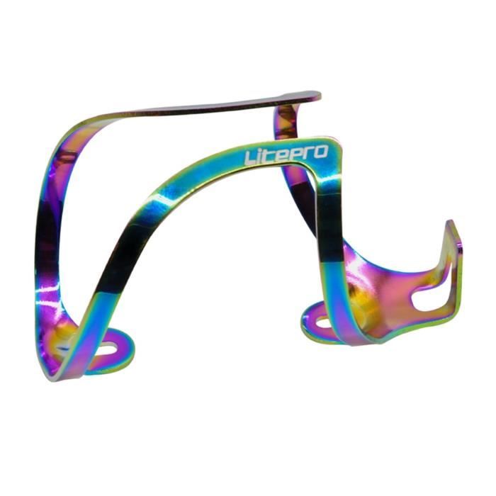 Porte-bidon Universel En Alliage D'aluminium Et Similicuir Pour Vélo - 12,5 Cm