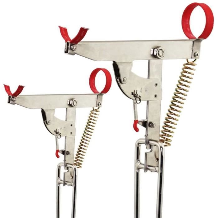 Support De Canne à Pêche Automatique Pliable - Double Ressort, Réglable En Hauteur, Support Jusqu'à 3,5 Cm De Diamètre