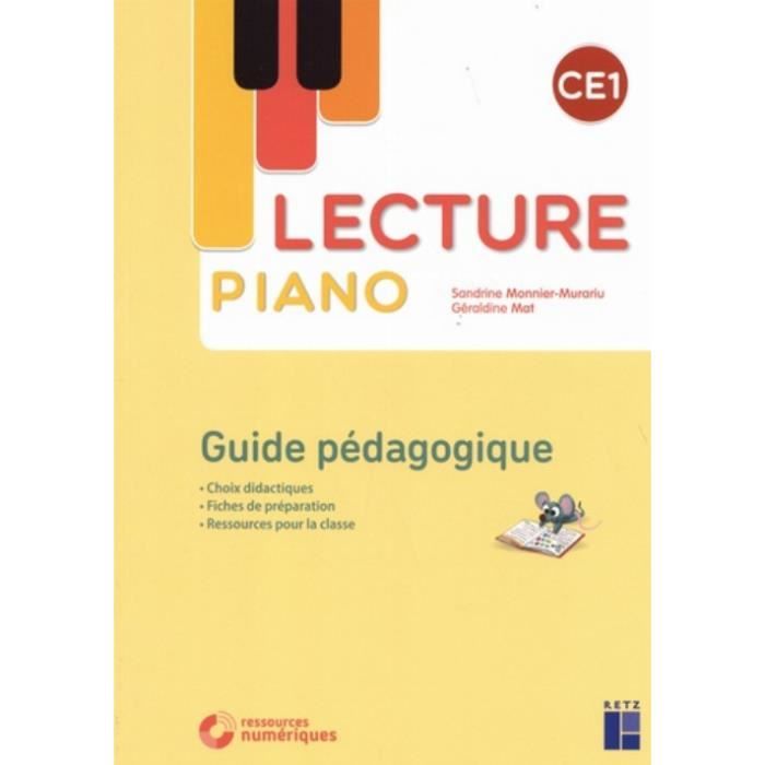 Lecture piano CE1. Guide pédagogique, avec 1 CD-ROM - Cdiscount Librairie
