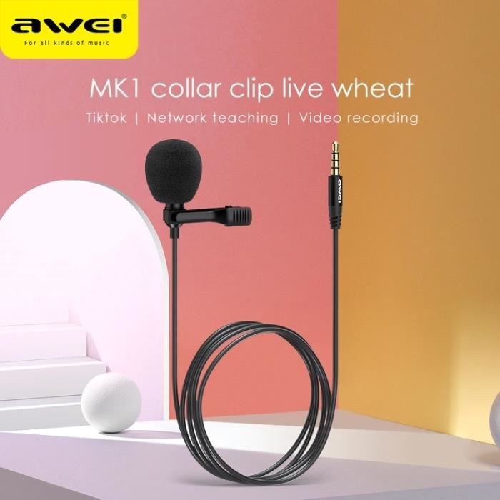 Mini-Microphone MK1, pour téléphone, , Micro, Jack 3.5mm