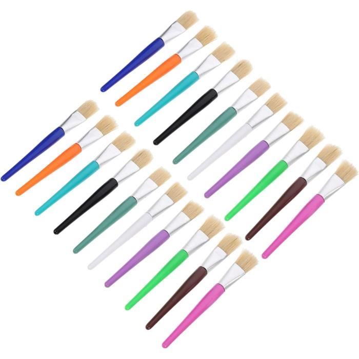 Lot 4 Pinceaux Éponge Mousse Pour Enfants - Outils Peinture Bricolage Créatif Kit Dessin