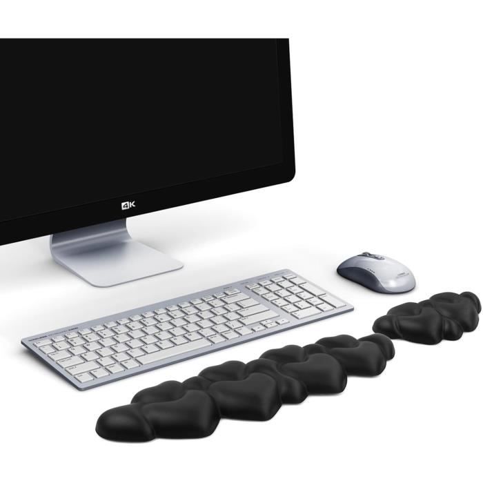 Repose-poignet Nuage Ergonomique - Confort Clavier Et Souris - Gris - Anti-fatigue