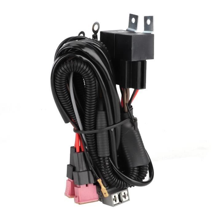 Akozon Fil De Conversion Mâle à Femelle De Phare 2 Pièces 9005 9006