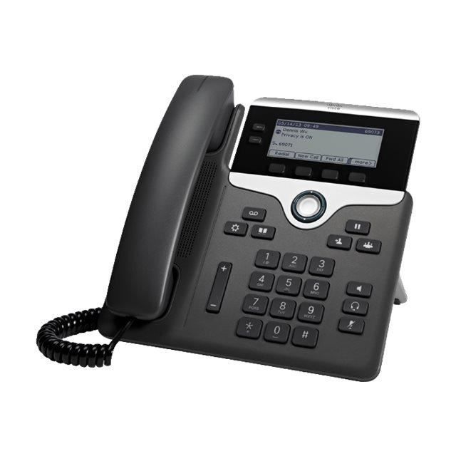 Cisco IP Phone 7821 Téléphone VoIP SIP, SRTP 2 lignes