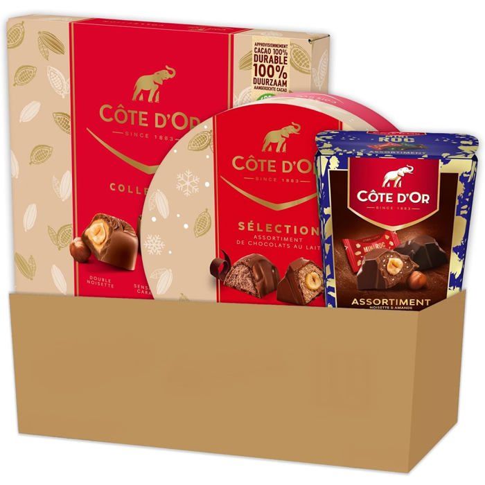 Chocolat Noel - Côte D'or - 1 Mini Roc Mix, 1 Coffret Collection, 1 ...