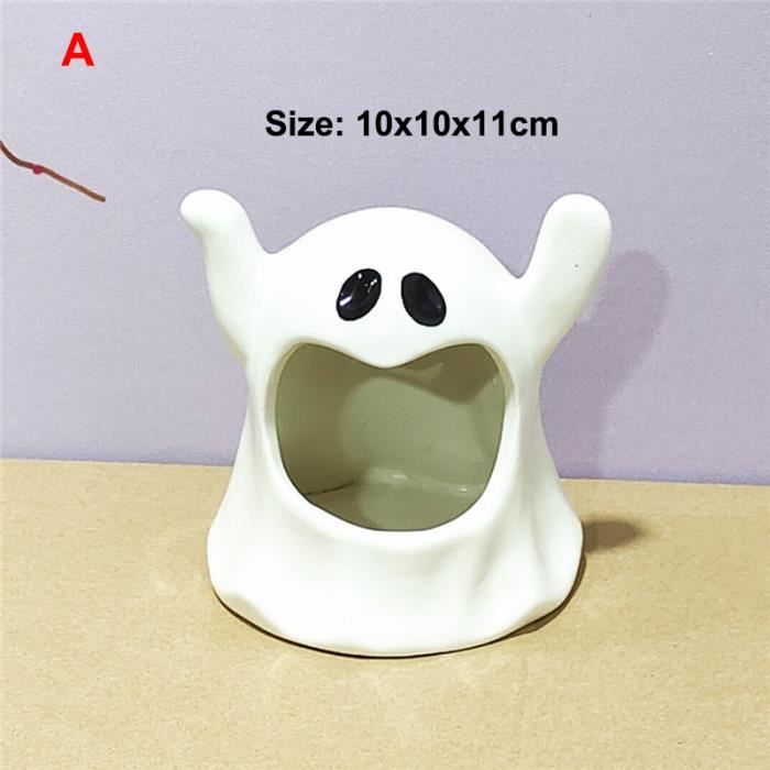 Photophore en céramique avec mains chaudes, nain de ménage - Bougeoir parfumé, décoration de table, support de bougie décoratif de dessin animé