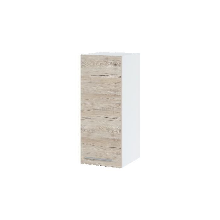 Meuble haut de cuisine Bellissi Noyer Blanchi 1 porte L 30 cm - Cuisineandcie