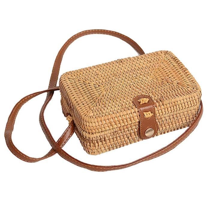 Sac osier carre sales