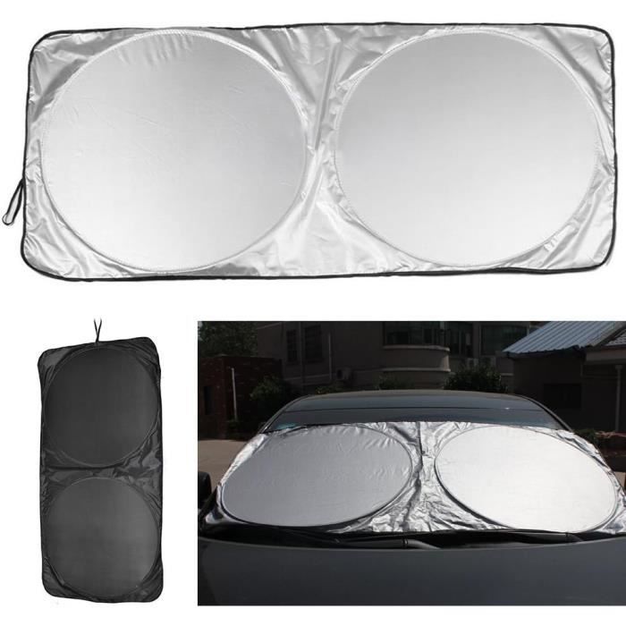 Pare-Soleil Électrostatique Pour Voiture - Lot De 2 - 36x50cm - Noir - Facile à Installer Sans Adhésif