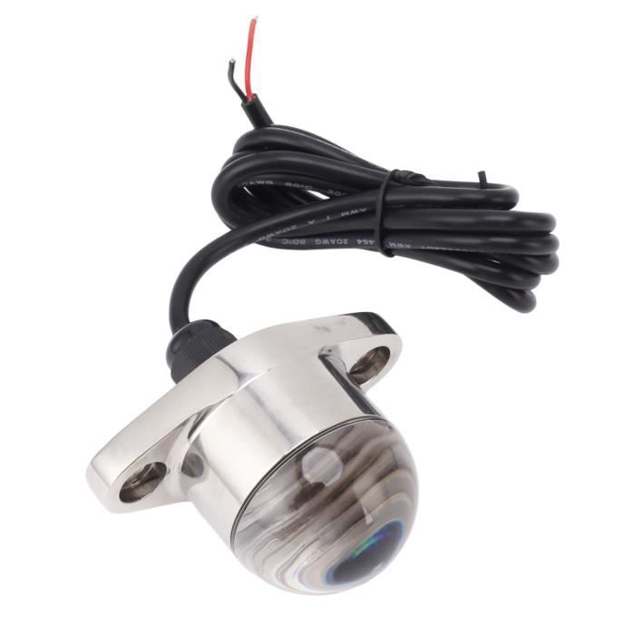 Feu De Navigation LED Carré Marine Blanc 12V - Transom Acier Inoxydable Étanche Pour Bateau