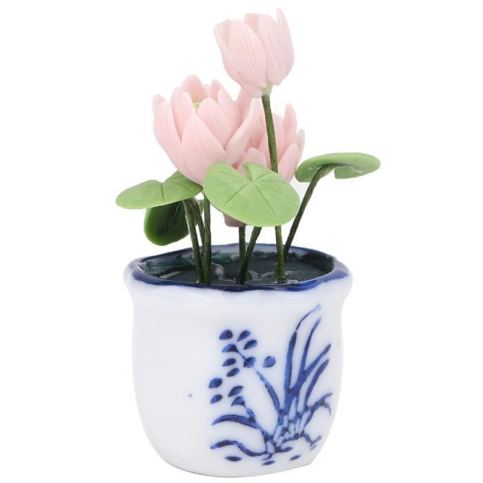 Lot De 8 Plantes Miniatures En Résine Pour Maison De Poupée – 4 Styles De Pots, Déco Jardin, Accessoires DIY