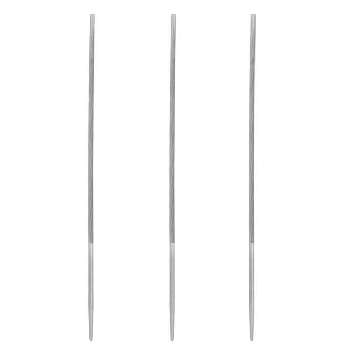 Kit De 3 Limes à Chaîne De Tronçonneuse 5,2 Mm - Affûtage Facile Et Durable Pour Vos Travaux De Bois - 7