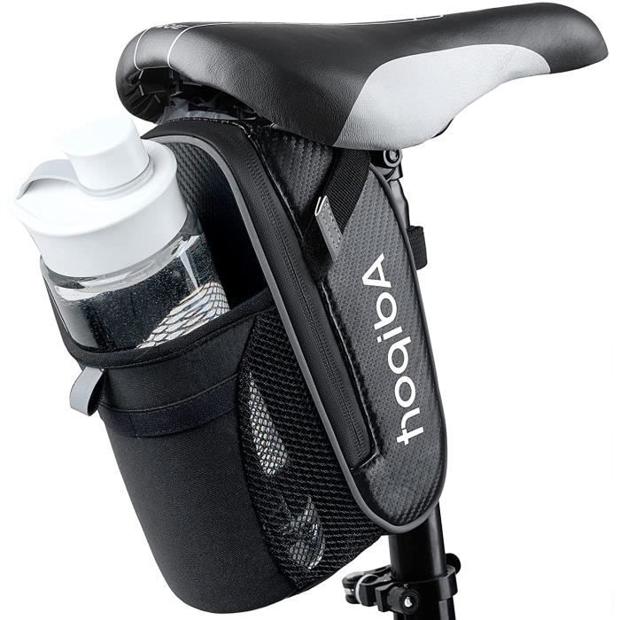 Sacoche Selle - Support pour Bouteille d'eau pour vélo - Stabilisateur Sacoche vélo - Porte-Bagages vélo en Alliage d'aluminium
