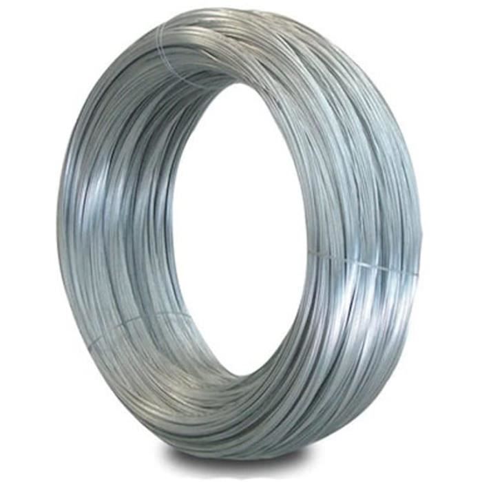 Fil De Jardin Galvanisé 0.9mm X 100m - Bulk Hardware - Pour Palissage, Ancrage, Bricolage