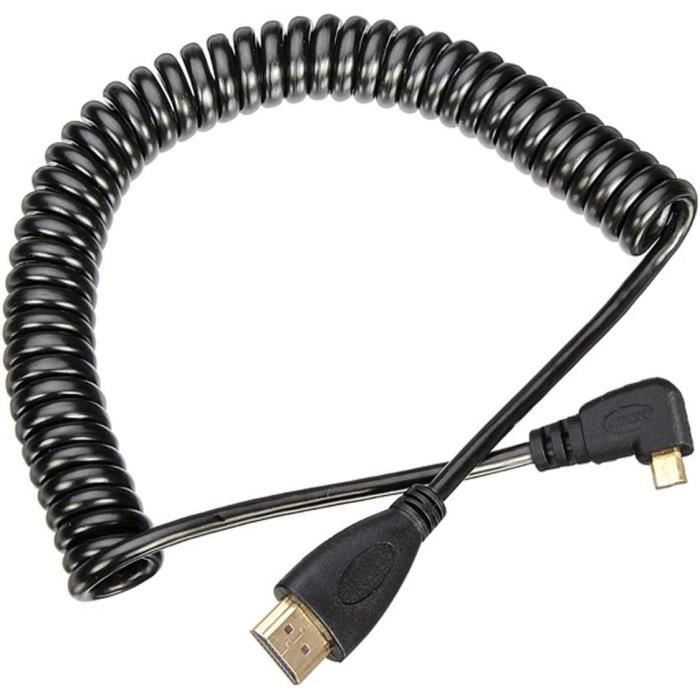 Cable Matters Câble micro HDMI vers HDMI haute vitesse 4K @ 60 Hz – 1,8 m – Idéal pour tablette, ordinateur portable, appareil photo, Raspberry Pi 4 et Raspberry Pi 5