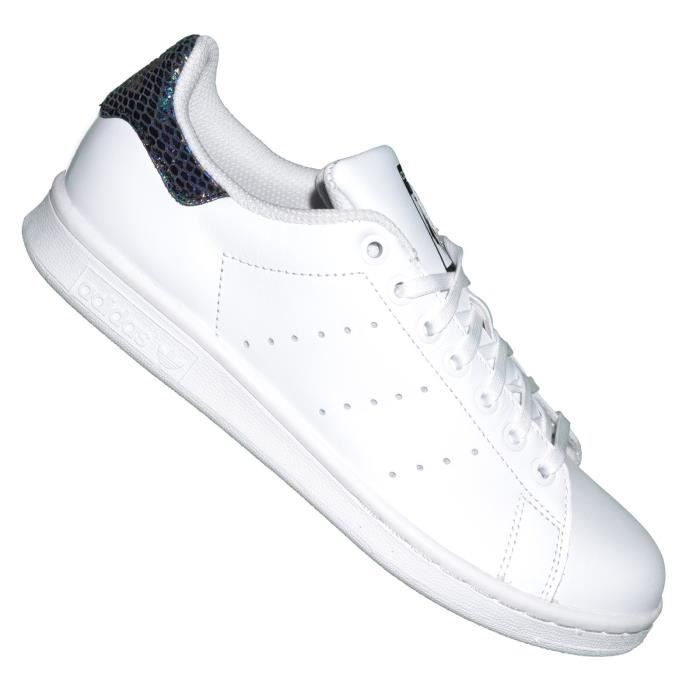 Adidas Originals - Baskets - Stan Smith Metallic Snake S76335 - Blanc Blanc  Noir Blanc - Achat / Vente basket - Soldes° ! Cdiscount
