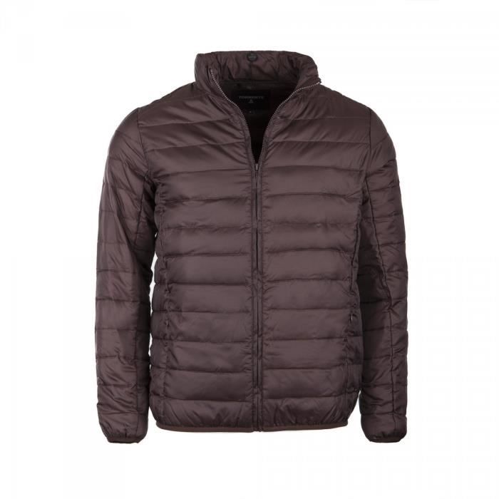 doudoune fine marron