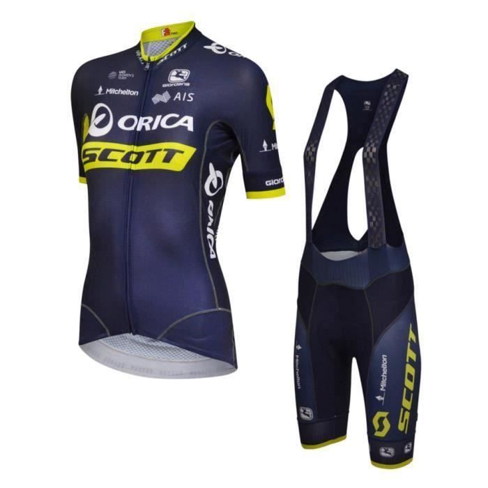 Ensemble De Maillot De Cyclisme En Marinpour Hommes, Vêtements De Vélo