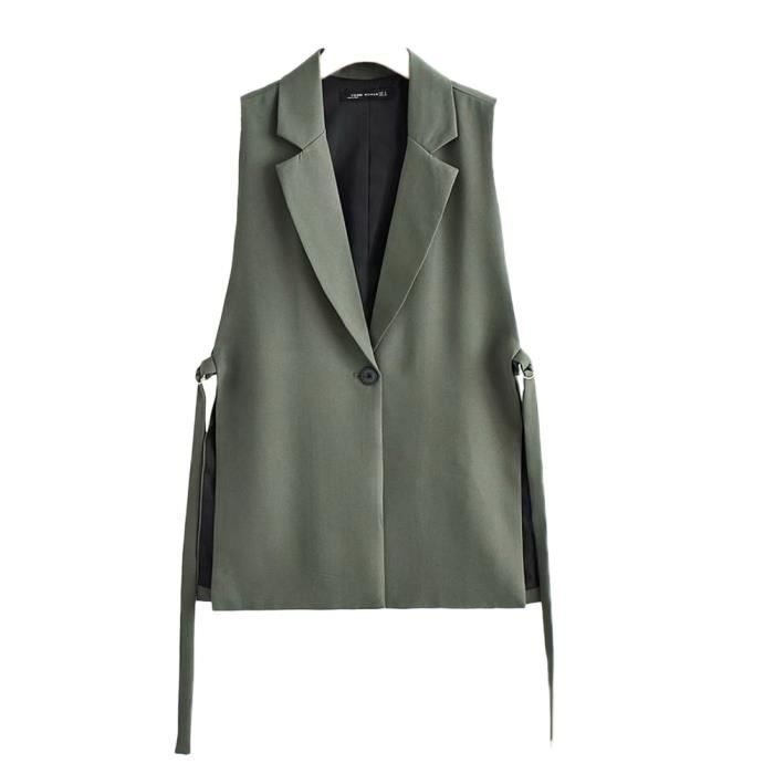 Blazer sans on sale manche femme