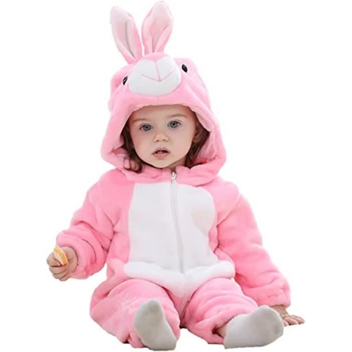 Surpyjama à imprimé fleuri bébé fille en polaire 5797402080