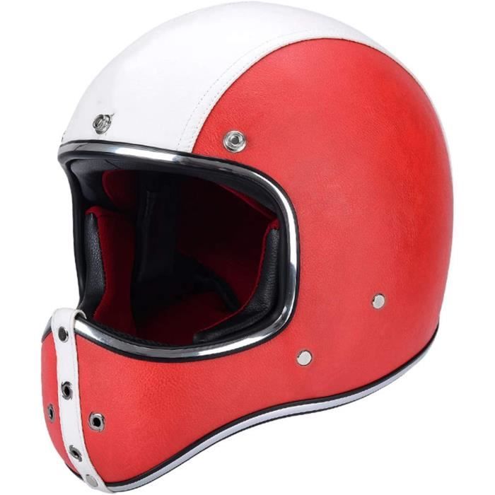Casque Moto Jet Open Face Vintage - Homologué ECE, Pour Scooter, Chopper - Homme Et Femme, Quatre Saisons