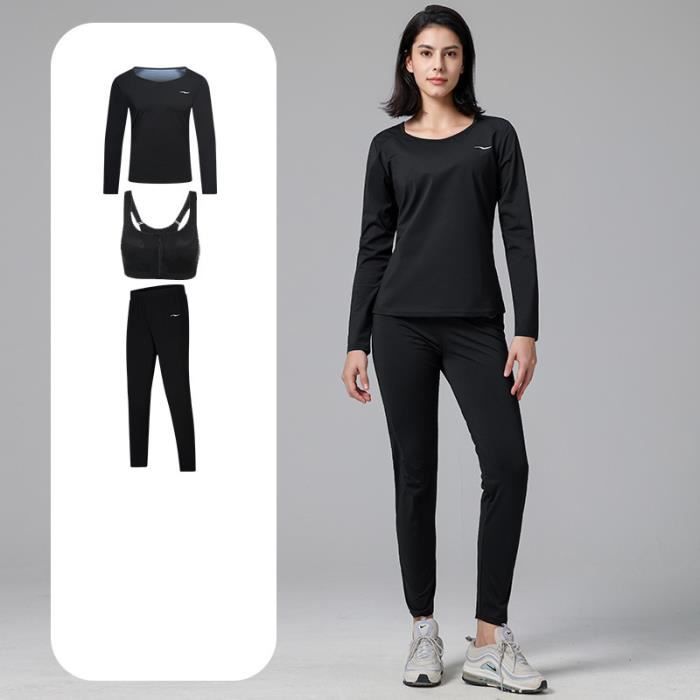 Combinaison de Sudation Femme - SURENHAP - Fitness Sauna Suit - Noir -  Perte de Poids Gym Workout Noir - Cdiscount Sport