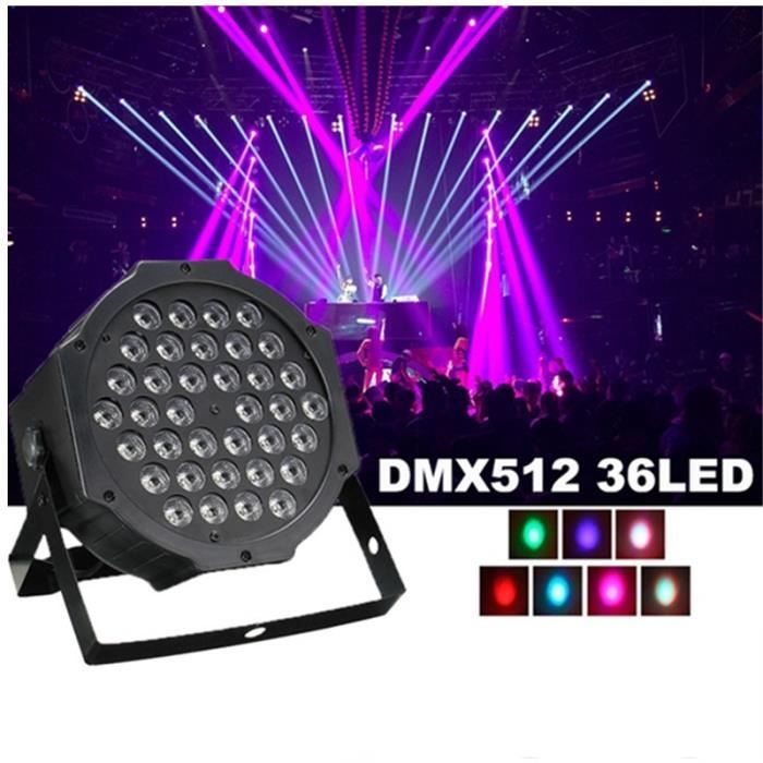 36LED Lampe de Scène,Jeux de lumière Soirée DMX512 dj stage Disco Party + télécommande