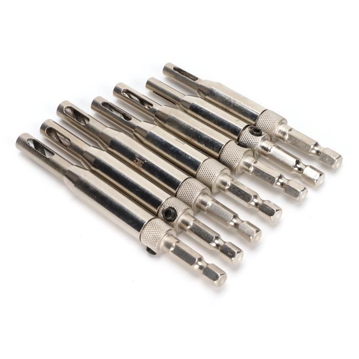 Jeu De 5 Forets Fraise Réglables Haute Précision - Tige 8mm Pour Bois Et Plastique