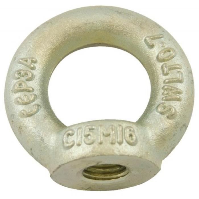 Lot De 12 Anneaux De Levage (Lifting Eye Nuts) M10 Filetage Femelle - Acier Inox 304 - DIN 580