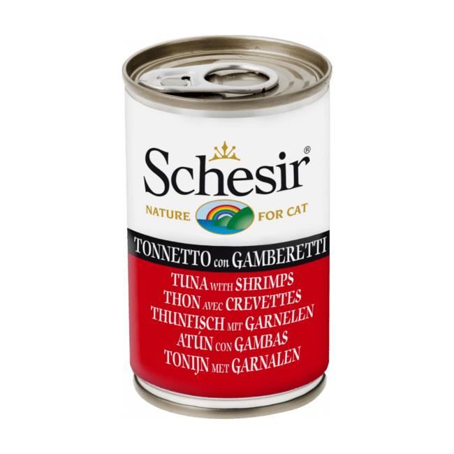Patee Pour Chat En Gelee Schesir Boite 140 G Thon Avec Sardines Cdiscount