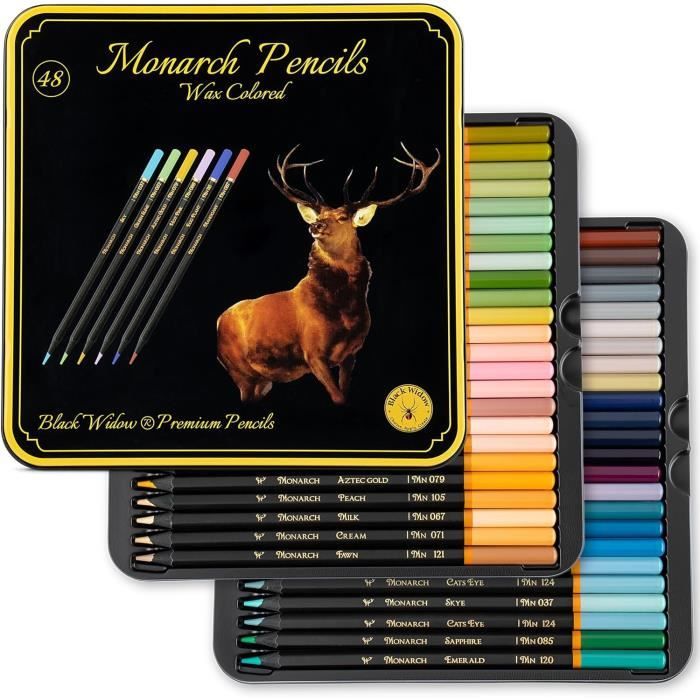 KALOUR Lot De 256 Crayons De Couleur Pour Adultes - Ensemble Complet Avec Crayons Aquarelle Et Accessoires