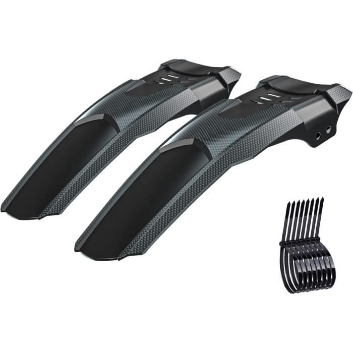 Garde Boue VTT en Fibre de Carbone Marque SSS Conception elargie et agrandie Motifs individuels Noir Cdiscount Sport