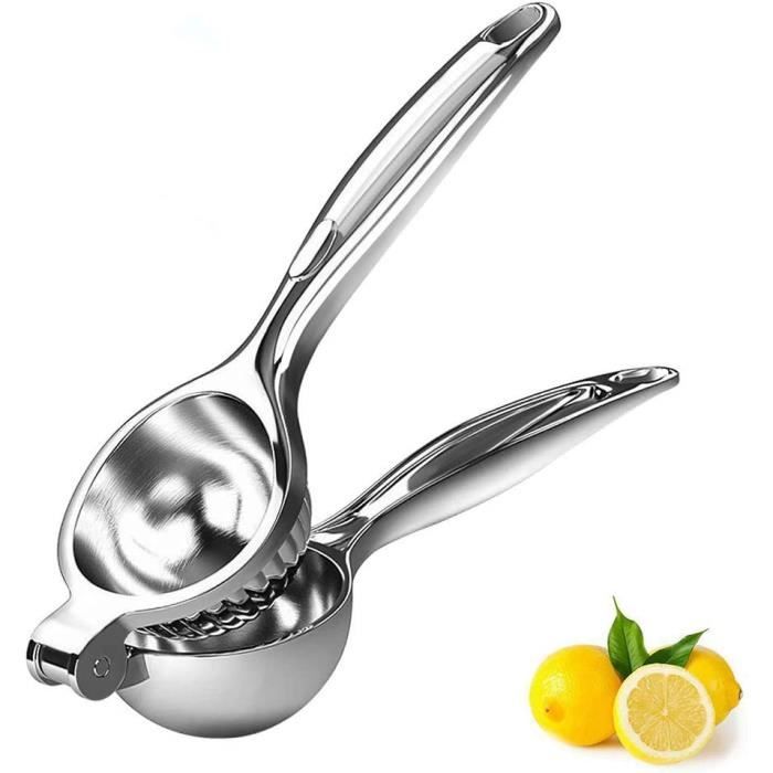 Presse-citron Manuel Acier Inoxydable 304 - Pour Citron, Orange, Légumes - Taille Moyenne, Facile à Nettoyer