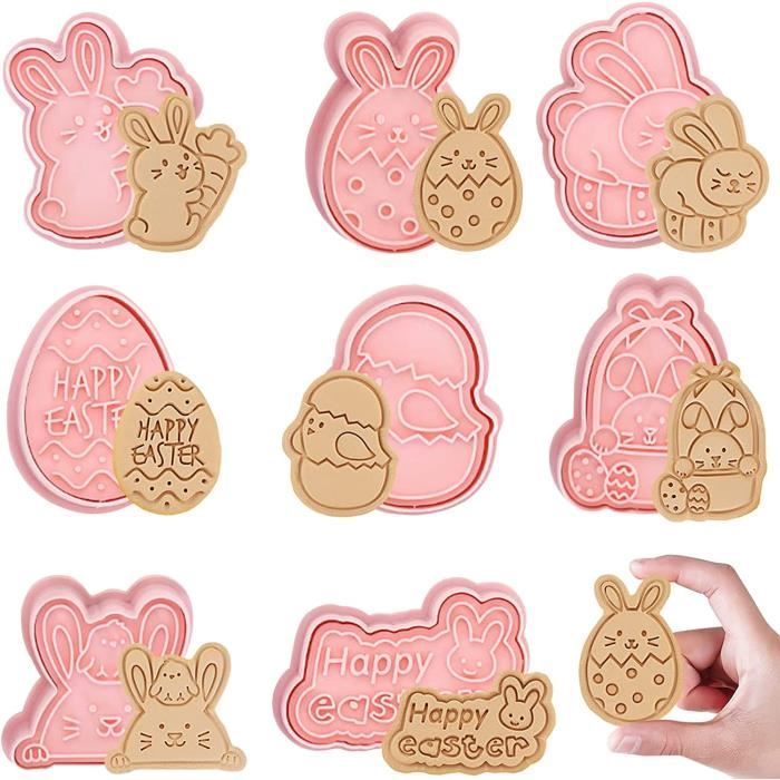 Emporte-Pièces 3D Enfants - 8 Moules à Biscuits Animaux Mignons En Plastique Pour Pâtisserie Et Décoration