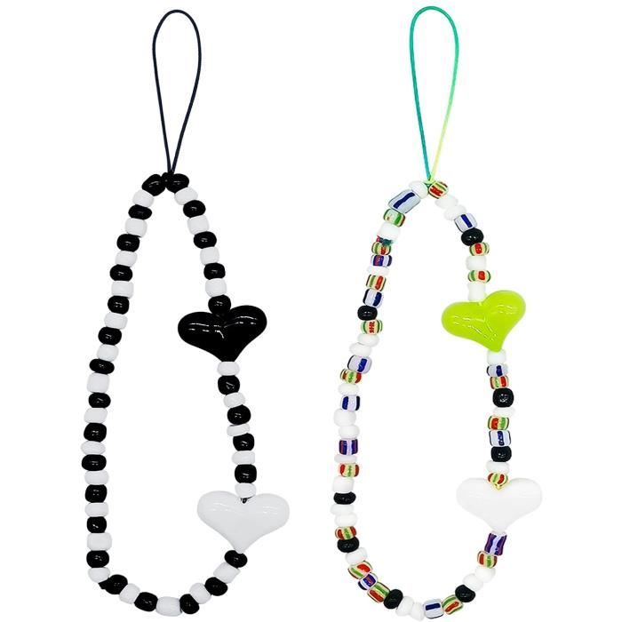 Bracelet De Poignet Mignon En Perles Pour Appareil Photo & Téléphone - Accessoire Décoratif