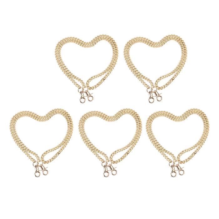 Sonew Chaînes Gourmettes En Aluminium 8 Pièces Chaîne En Aluminium 8