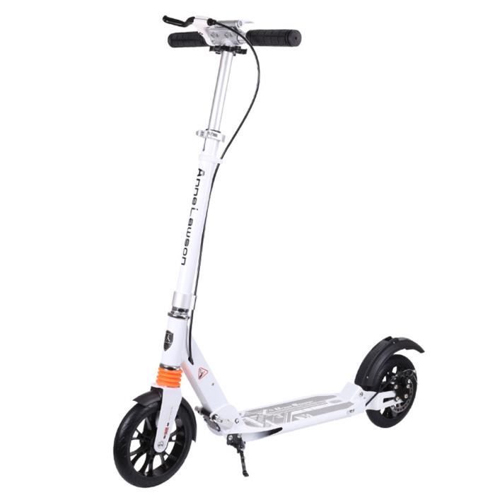 Trottinette FREEDARE Réglable Enfants Et Adultes - Guidon 4 Hauteurs (71-93 Cm) - Portée 100kg - Roues 200mm - Pliable