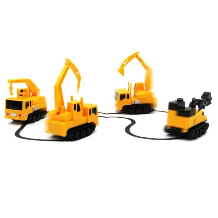 4pcs Dessin Anime Genie Electrique Vehicules De Construction De Qualite Tracteur Vehicule Agricole Vehicule De Chantier Cdiscount Jeux Jouets