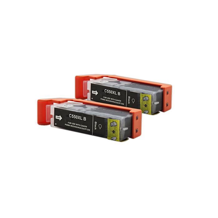 Cartouche D'encre Noire Compatible Canon PGI-550Bk (550PGBk) - 23ml - Marque Go Inks - Neuf
