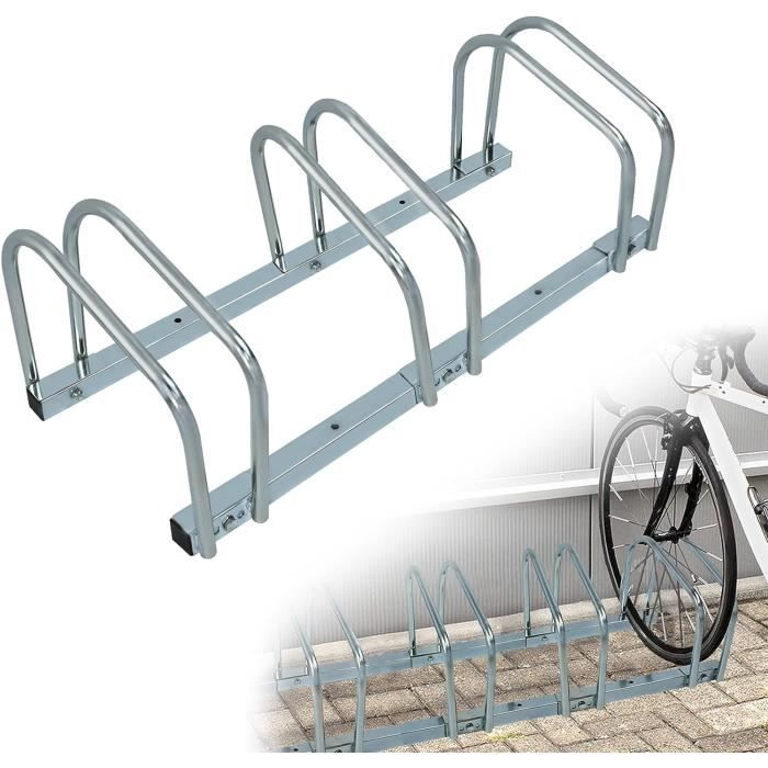 INION Support à Vélos T039 - Pour 3 Vélos - Autoportant Ou Mural - Compatible Pneus 35-55 Mm - Acier/Plastique