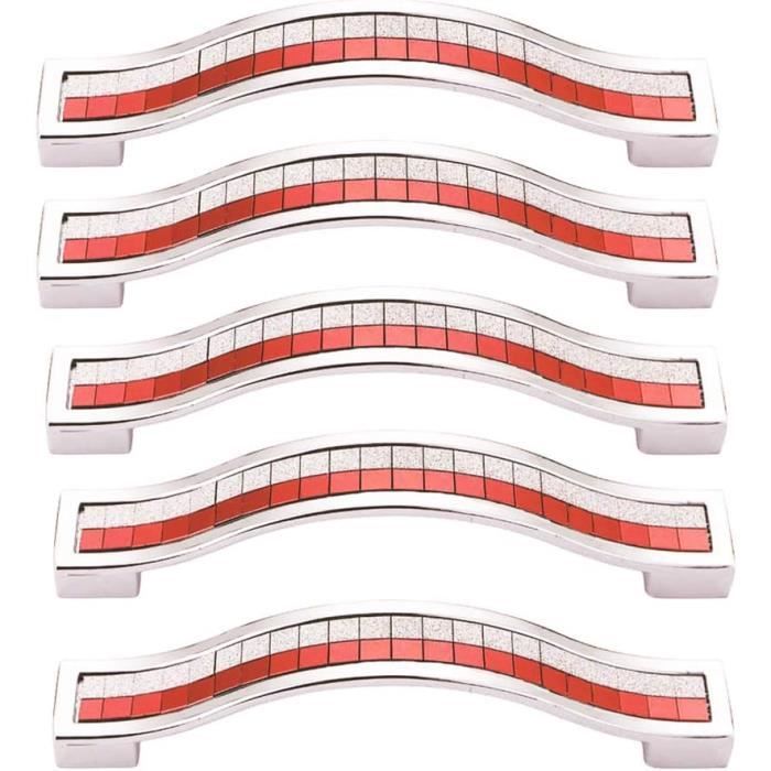 10x Poignée Bouton En Alliage Strass Pour Porte Meuble Tiroir Placard