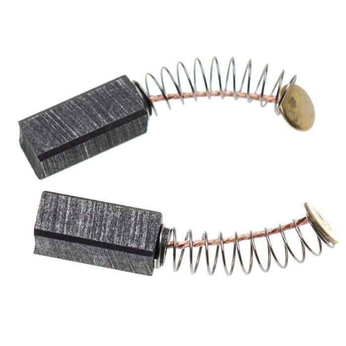 Lot De 2 Charbons Balais Universels 7 X 17 X 18 Mm CB65 - Pour Moteurs Électriques - Réparation Outils