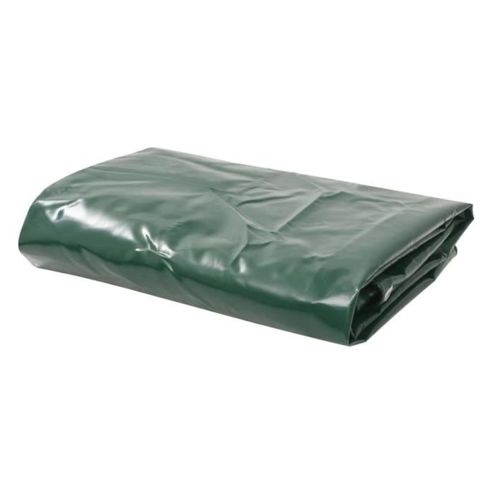 vidaXL Bâche 650 g / m² 1 5 x 20 m Vert