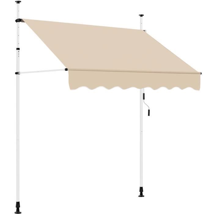 Toile De Remplacement Pour Store Banne Manuel - Tissu Polyester Imperméable 320g/m², Kaki 3.6x3m
