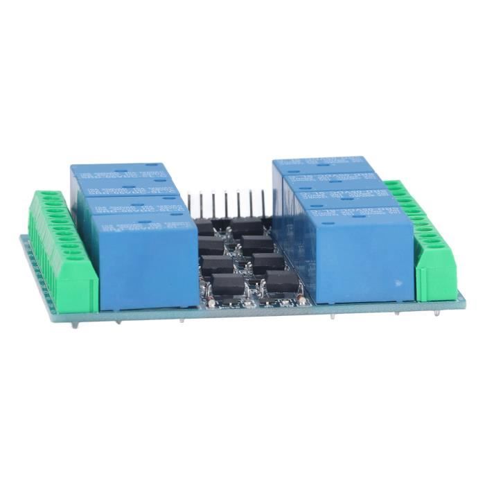 Module Relais 8 Canaux Avec Optocoupleur - 5V/12V/24V - Déclenchement Haut/Bas
