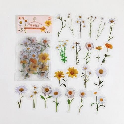STICKER SCRAPBOOKING,CAutocollant Plante Nature Fleur Scrapbooking