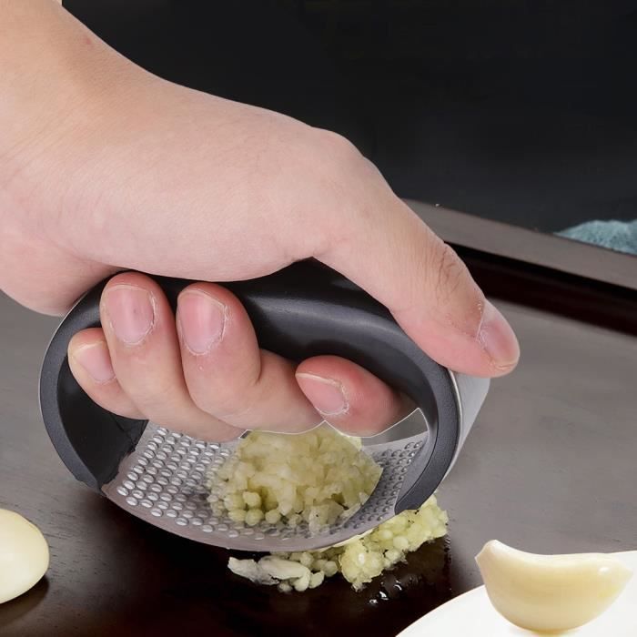 Presse-ail Acier Inoxydable - Lot De 2 - Avec éplucheur Et Brosse